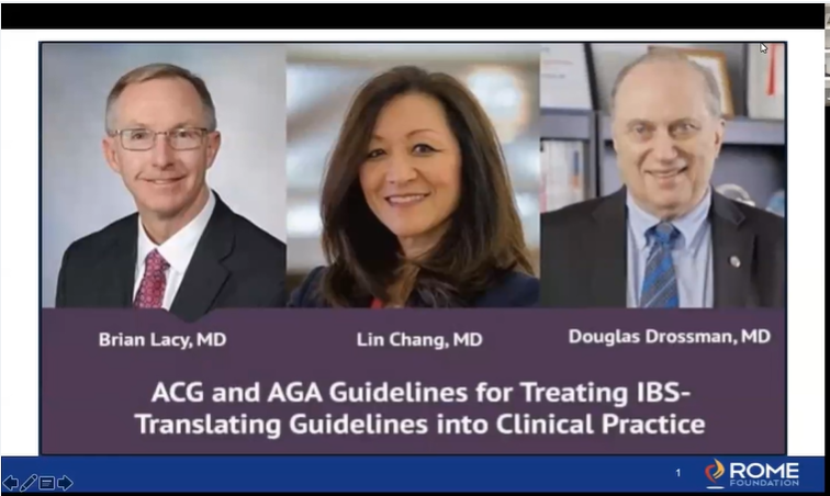 Grand Rounds: ACG vs AGA IBS Guidelines and Clinical Application 